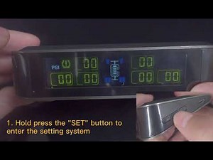 How to set the high-pressure alarm value for Easesuper T601X6-WF TPMS?