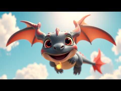 “Toto le Petit Dragon 🐉 | Chanson Rigolote et Magique pour Enfants | Comptine Française Originale”