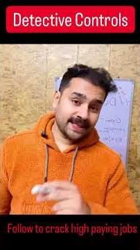 Understand detective controls.follow to crack high paying ai jobs