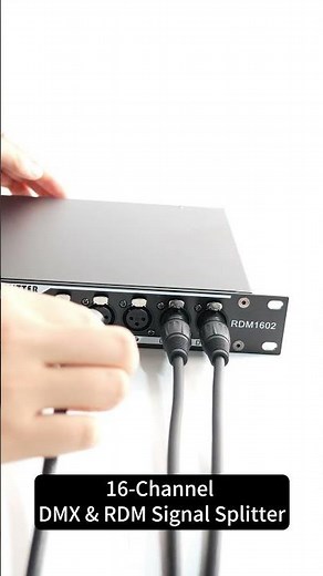 1 Input to 16 Outputs DMX & RDM Signal Splitter
