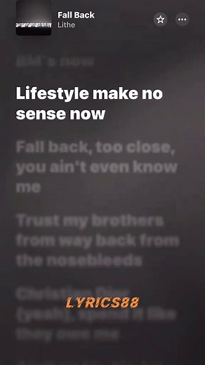 Lithe: Fall Back - An Emotional Journey Through Lyrics