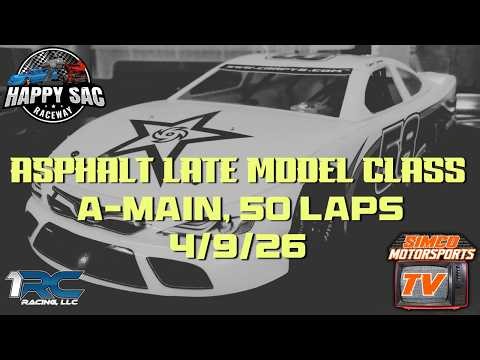 Happy Sac Raceway (Tuscaloosa) - 4/9/26 - 1RC Racing - Asphalt Late Model Class - A-Main
