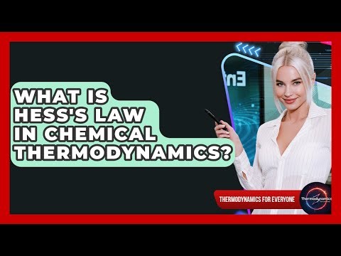 What Is Hess's Law In Chemical Thermodynamics? - Thermodynamics For Everyone