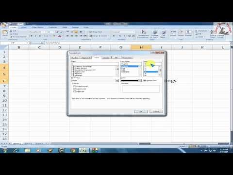 Shortcut Key for change Fonts Size & Fonts Style in MS Excel