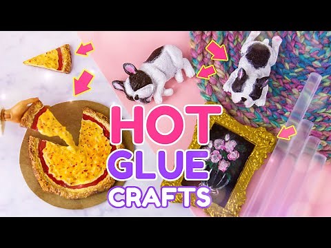 DIY - How to Make: Hot Glue Crafts | PUPPIES, PIZZA & MORE!!