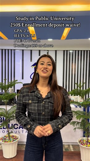 Study in a Public University with Enrollment Deposit Waived