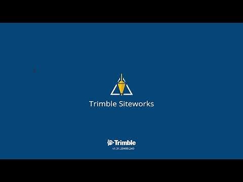 Trimble Siteworks Getting started #1
