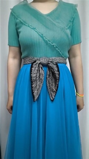 DIY Scarf Belt Hack Easy Way to Tie a Bow Belt for Skirts & Dresses