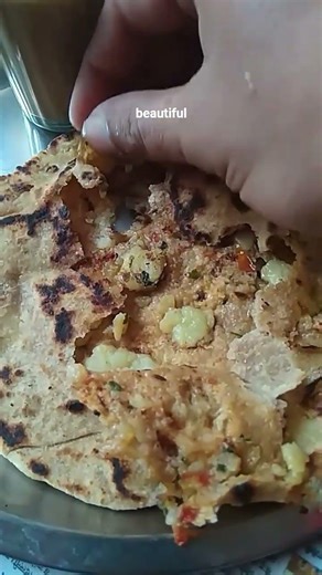 Aloo paratha look , texture and taste review | #indianfood | #alooparatha |#cooking