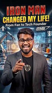 Iron Man Changed My Life 🤖❤️ | From Fan to Founder #ironman