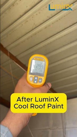 Roof Cooling Solution 🔥➡️❄️ | LuminX Cool Roof Paint for Homes & Warehouses