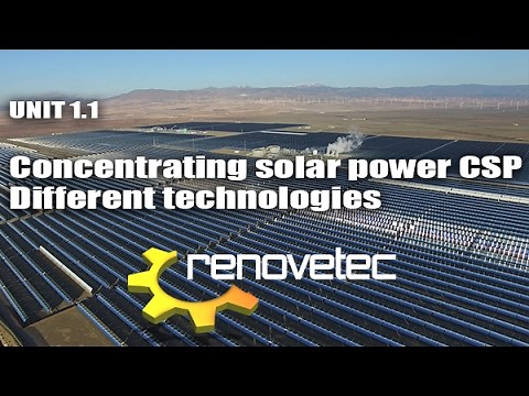 UNIT 1.1 Concentrating solar power CSP: different technologies