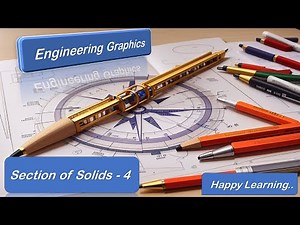 Section of Solids (Problem-4) | Easy Tips | Step by Step procedure for easy understanding