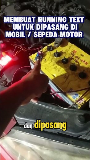 Create Running Text to be installed on Cars or Motorbikes