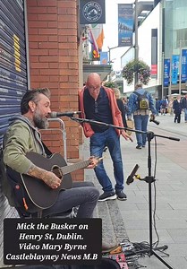 Mick the Busker on Henry St, Dublin. #buskers #busking #busker #buskinglife #buskerlife #dublinireland #mickmcloughlin Video Castleblayney News M.B | Castleblayney News M.B