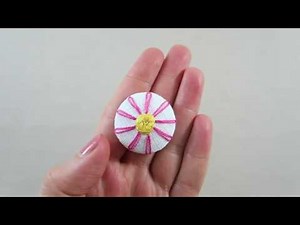 How to make embroidered buttons