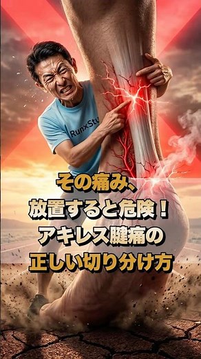 【RUN学】アキレス腱炎！ただ休むだけでは治らない！アキレス腱の痛む場所はどこ？「真ん中」と「かかと」の大きな違い！ #アキレス腱炎 #ランニング #ランナー