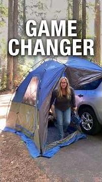 No more midnight bathroom walks! 😴 New RAV4 Camping Setup #carcamping #toyotarav4 #campinggear