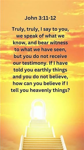 Jesus Saves | John 3:11–12 Daily Bible Verse