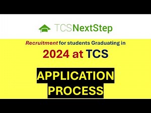 Step-by-Step Application Process - TCS 2024 Recruitment