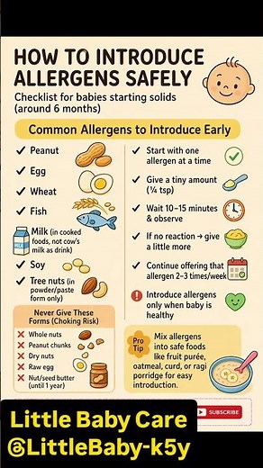 How to introduce allergens safely!