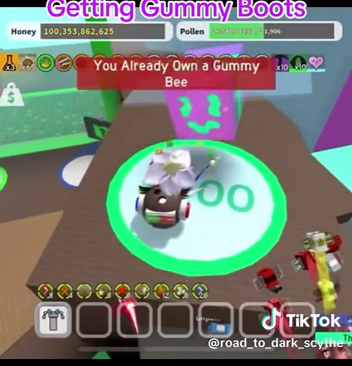 Exploring Gummy Boots in Bee Swarm Simulator
