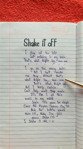 "Shake it Off" song~Lyrics🌸|Taylor swift|