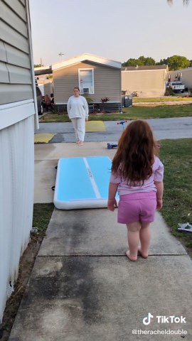 tumbling practice #cheerleader #cheer #competitivecheerleader #competition #cheermom #tumbling #tumble #girlmom #momtok #florida #flgirl #cheerleading #cheertok #thatsmygirl
