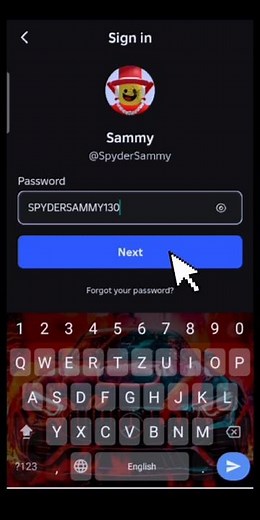 Sammy Account Password 🔑 #searchsquadgamerz #roblox#stealabrainrot#growagarden#Sammy#Jandel#Fight