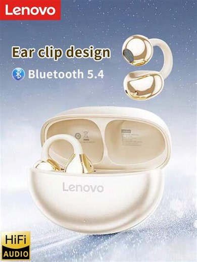 Lenovo -TA410 Is A New Type Of Bone Conduction Sports Earclip Headphone With Ultra-Long Battery Life And High-Quality Sound Effect. | SHEIN