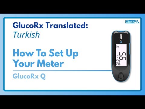 How to set up your GlucoRx Q meter - Turkish Translation