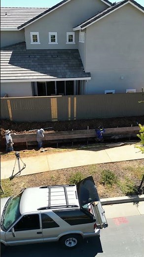 What Retaining Wall Footings Look Like Before Concrete