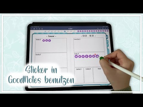 eigene STICKER in GOODOTES verwenden✨ // selbstgemachte digitale Sticker📱💫