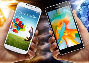 Samsung Galaxy S4 vs. Sony Xperia Z: When worlds collide