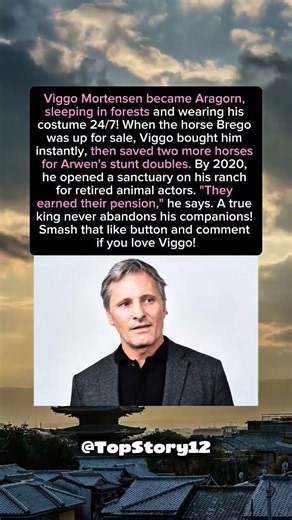 VIGGO MORTENSEN IS A REAL LIFE KING BEYOND THE SCREEN. #shorts #celebrity #hollywood