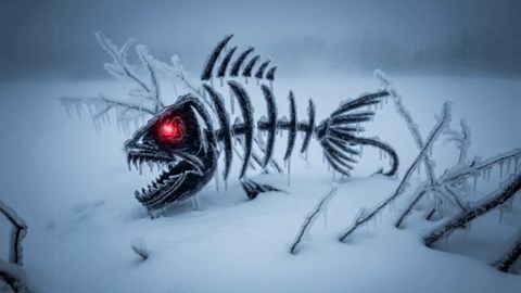 ICE Fishing Rod Tackle Bag - 36.5' X 8' X 6' Soft Sided Traveling Case, Water Proof Multi Use Storage for ICE Tungsten Jig Box, Tip Up Gloves (BLUE)