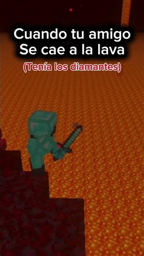 When your friend falls into lava in Minecraft #minecraft #humor #memes #viralshort #minecraftmemes