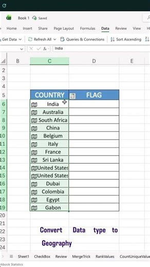 Convert Country Names to Flags in Excel 🇮🇳 (In Seconds!)| Type a Country…Get a Flag 🤯 Excel Magic