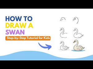 Swan Drawing Tutorial - Easy and Elegant Step by Step Guide for Kids