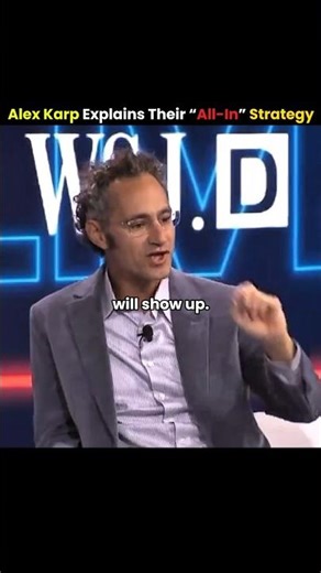 Alex Karp Explains Their "All-In" Strategy #palantir #successmindset #clips