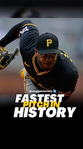 Fastest Pitch in MLB history still goes to AlrodisChapman. 105 MPH straight gas Pittsburgh Pirates #baseball #MLB #baseballplayer #fastestpitch #worldrecord #baseballism | Slugger Society | Facebook