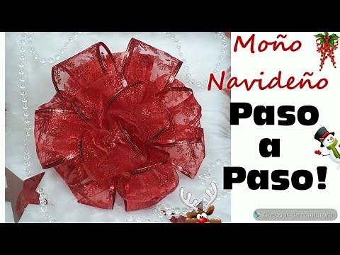 How to make a Christmas bow step by step