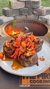 Surf and Turf Pinwheels 🥩🦞🌿🔥 Gotta love some steak pinwheels this time of year! I have been craving some lobster meat and decided to make this Surf and Turf Pinwheels recipe. Rolled and stuffed skirt steak cooked all on the @breeo sear plate till perfect. Then we will sauté some lobster meat in a wok with a garlic butter white wine sauce. Serve it up and you have dinner! Find this whole recipe on my blog or linked in my bio! 👍 🍻 #steakpinhweels #surfandturf #grilledsteak | Over The Fire Co