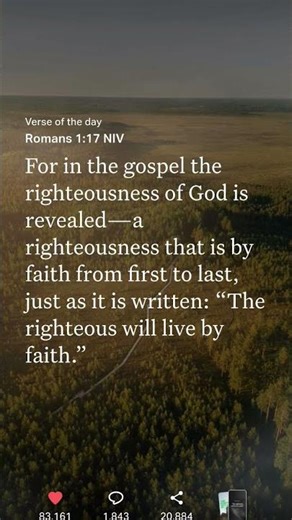 Romans 1:17 NIV # God bless you all 🙏 ❤️