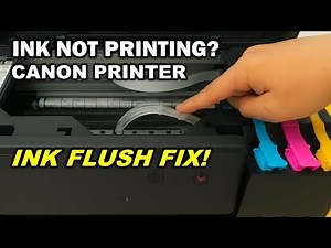 How to Run Automatic Ink Flush on Canon G2730, G3730 & Similar Models