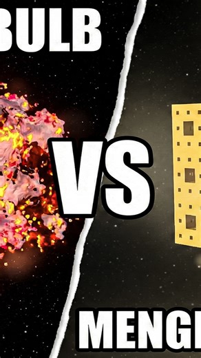 Sadeeq Hasan on Instagram: "The Mandelbulb Collides with The Menger Sponge | 4K60FPS #reels #mengersponge #mandelbulb #fractals Simulation performed in SpaceSim ◆ Menger Sponge A 3D fractal created by repeatedly removing smaller cubes from a larger cube, forming an infinitely complex structure full of holes. ✦ Mandelbulb A three-dimensional fractal inspired by the Mandelbrot set, producing smooth, organic shapes that repeat endlessly at every scale."