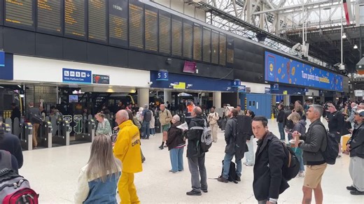 Waterloo Station in London passenger disruption