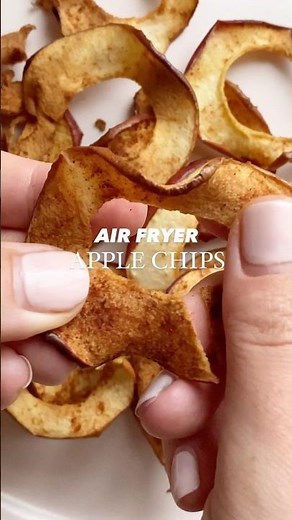 **Air Fryer Apple Chips 🍎✨ | 3-Ingredient Crunchy Snack!**