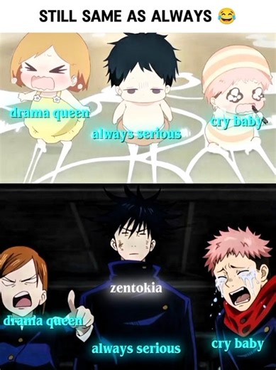 They are still the same 😂 #anime #meme #jujutsukaisen