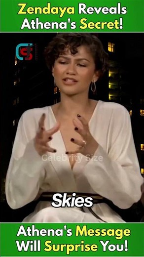 Zendaya Reveals Athena's Secret! #shortsvideo #zendaya